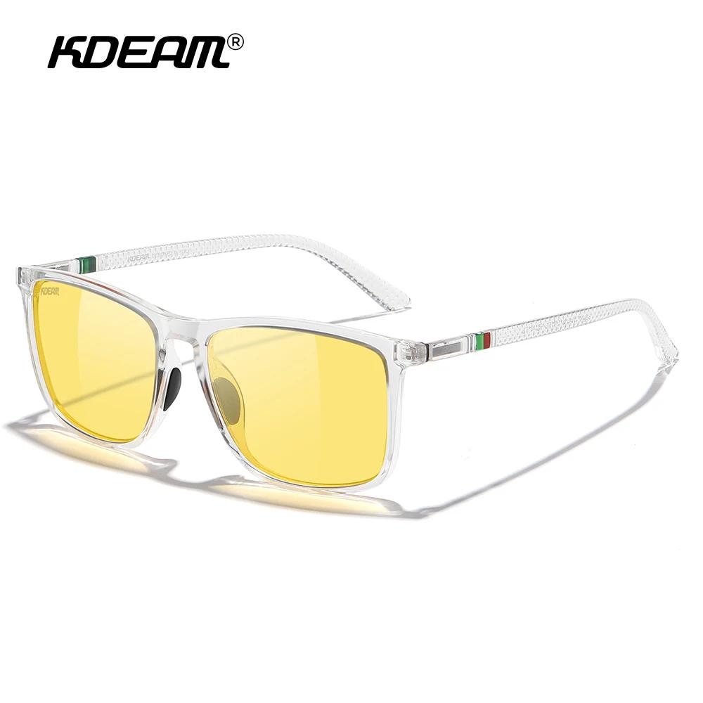 Lunettes de soleil polarisées KDEAM taille XL extra large pour hommes, lunettes de soleil photochrom