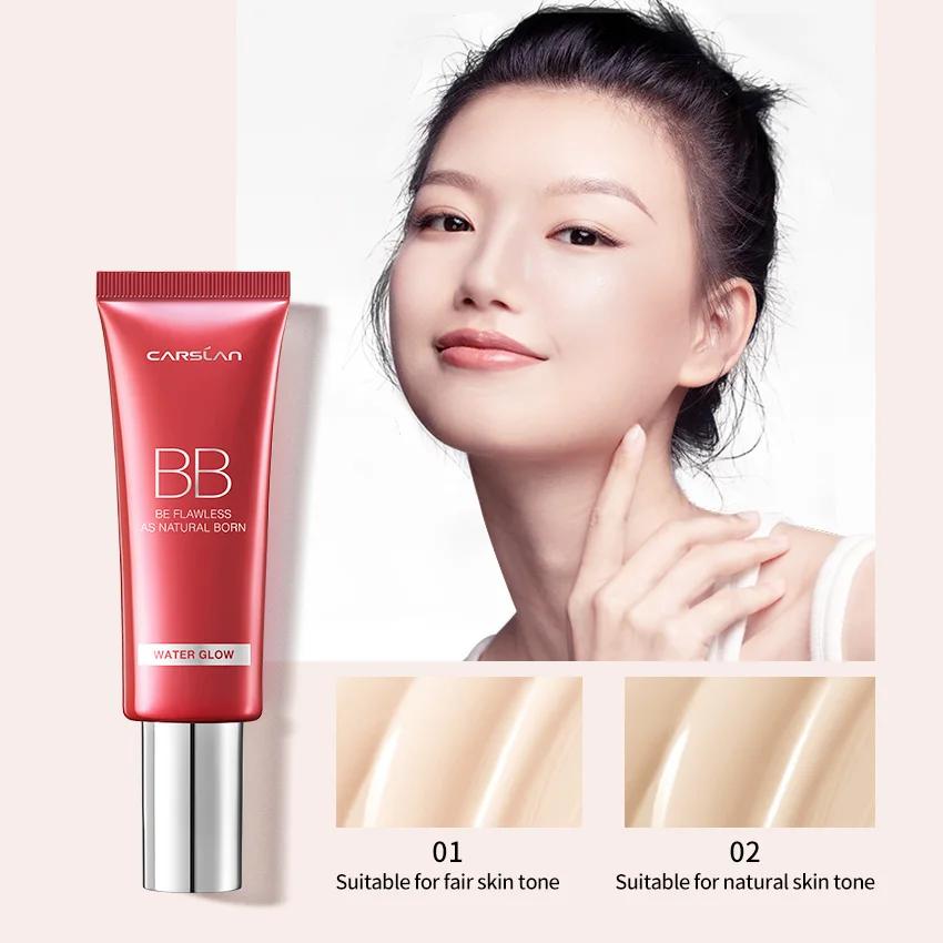 CARSLAN – BB crème correctrice hydratante à base de plantes, liquide de blanchiment, fond de teint, 