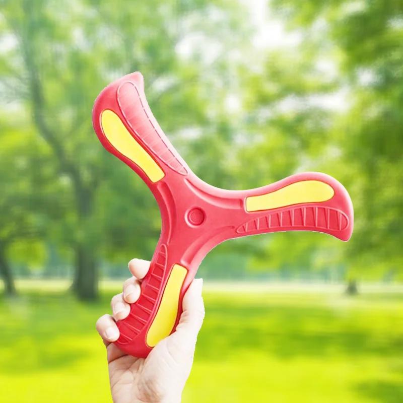 Boomerang – jouet d'extérieur croisé à trois feuilles pour enfants, disque volant, jouet de sport in