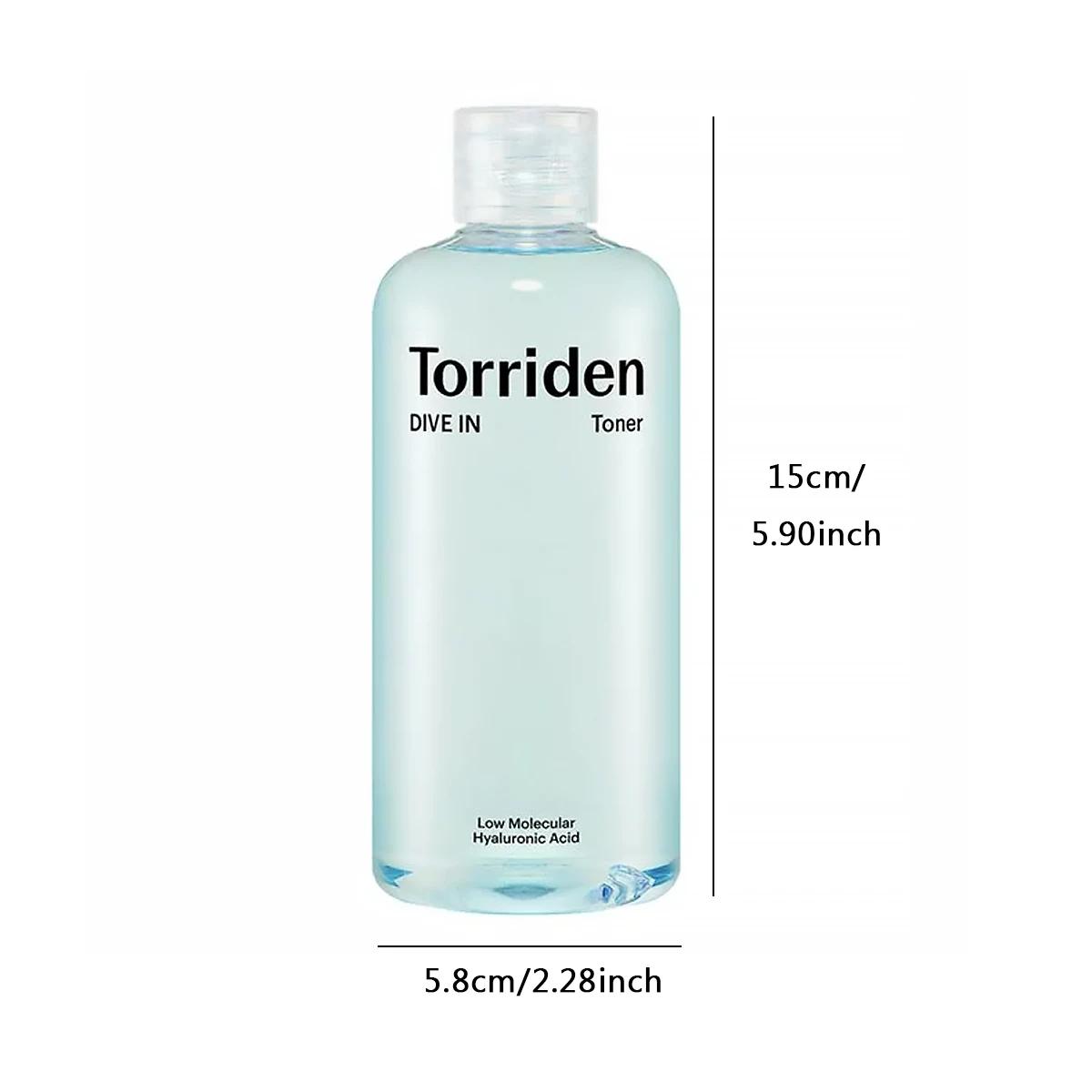 Torriden Dive dans un tonique à faible teneur en acide hyaluronique moléculaire 300 ml, hautement fl