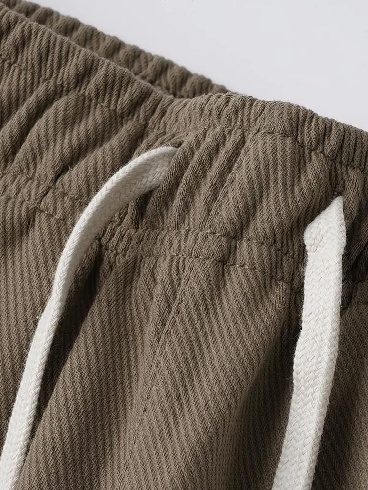 65% coton sergé Baggy décontracté survêtement pantalon hommes 380g Anti-rides vêtements de travail p