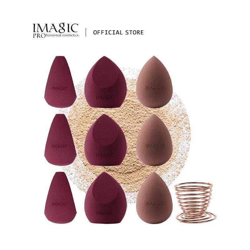 IMAGIC 10 pièces éponge de maquillage bouffée humide et sèche éponge de maquillage douce professionn