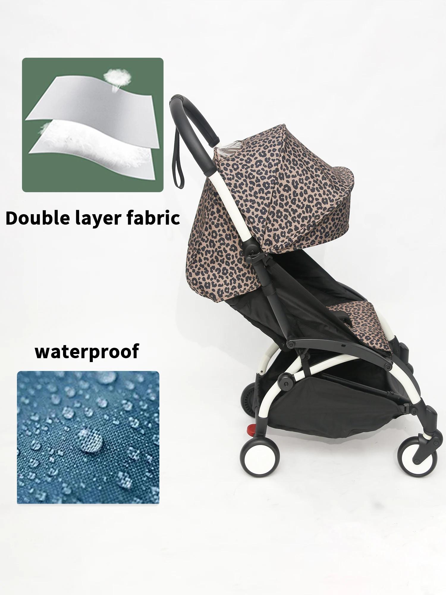 6 + auvent et matelas adaptés pour YOYO3 YOYO2 YOYA, tissu épais imperméable, imprimé léopard, couss