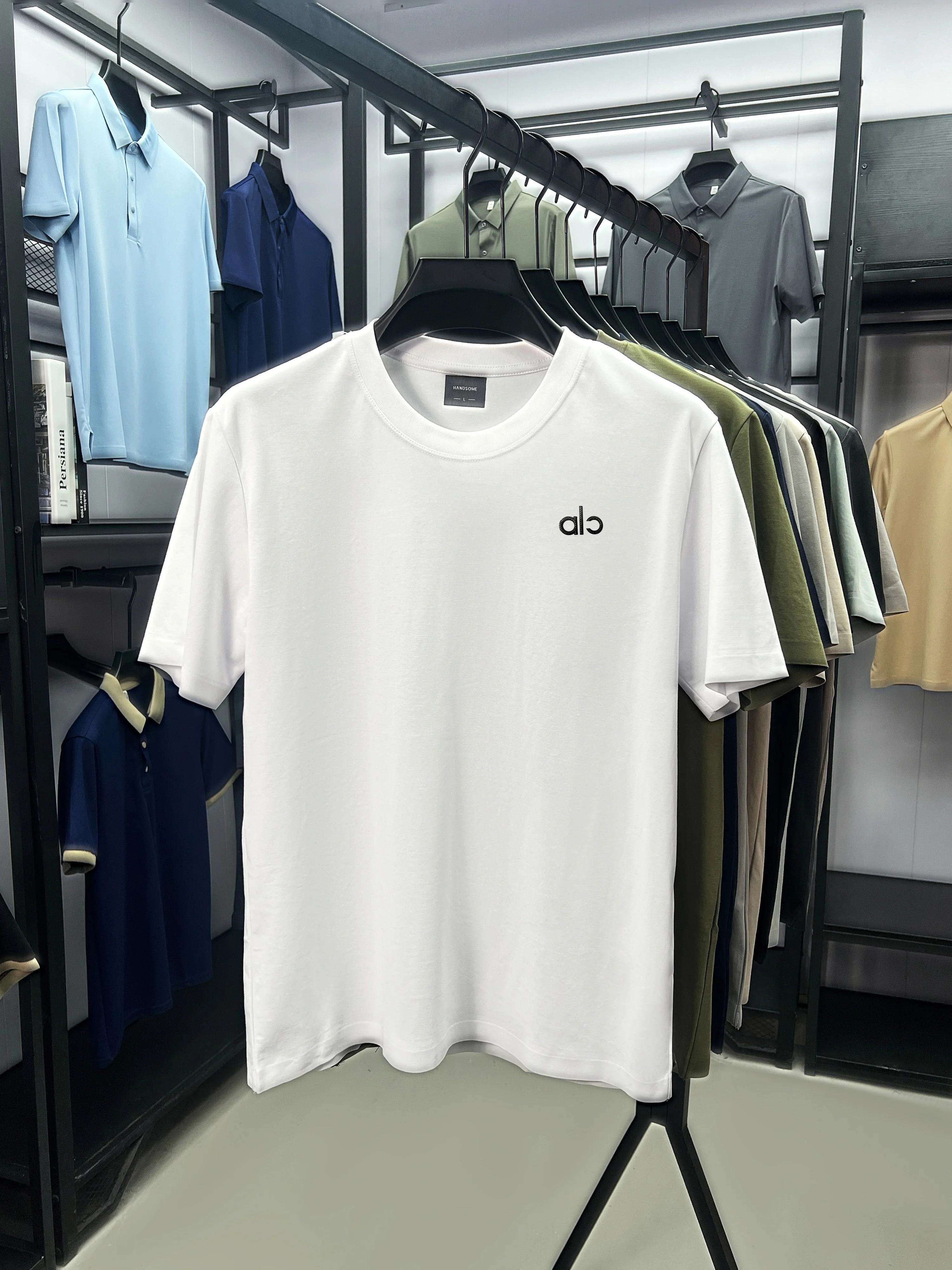 T-shirt à col rond avec badge lettres, nouvelle collection été, marque de mode de luxe, personnalisé