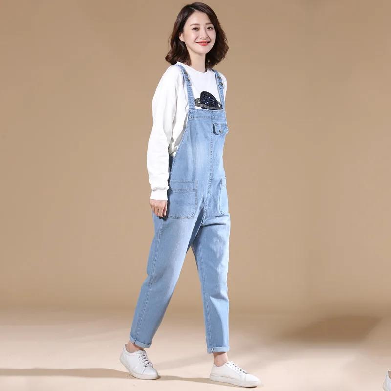 Denim vêtements de maternité ample décontracté femme femmes pantalon jarretelles combinaisons salope