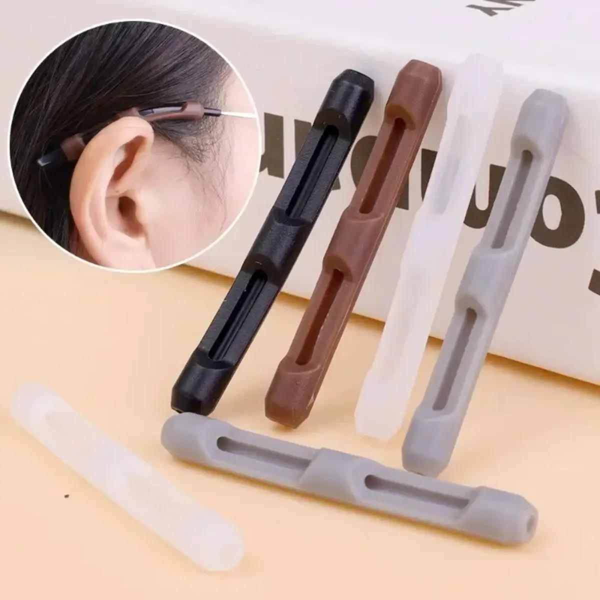 Manchon antidérapant en Silicone pour lunettes, cadre pour les yeux, jambe de traînée, support de cr