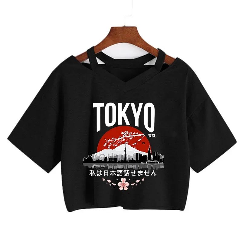2000s Y2k Imprimer Femmes T-shirt Harajuku Gothique Recadrée Mange T-shirt Drôle Graphique T-shirt S