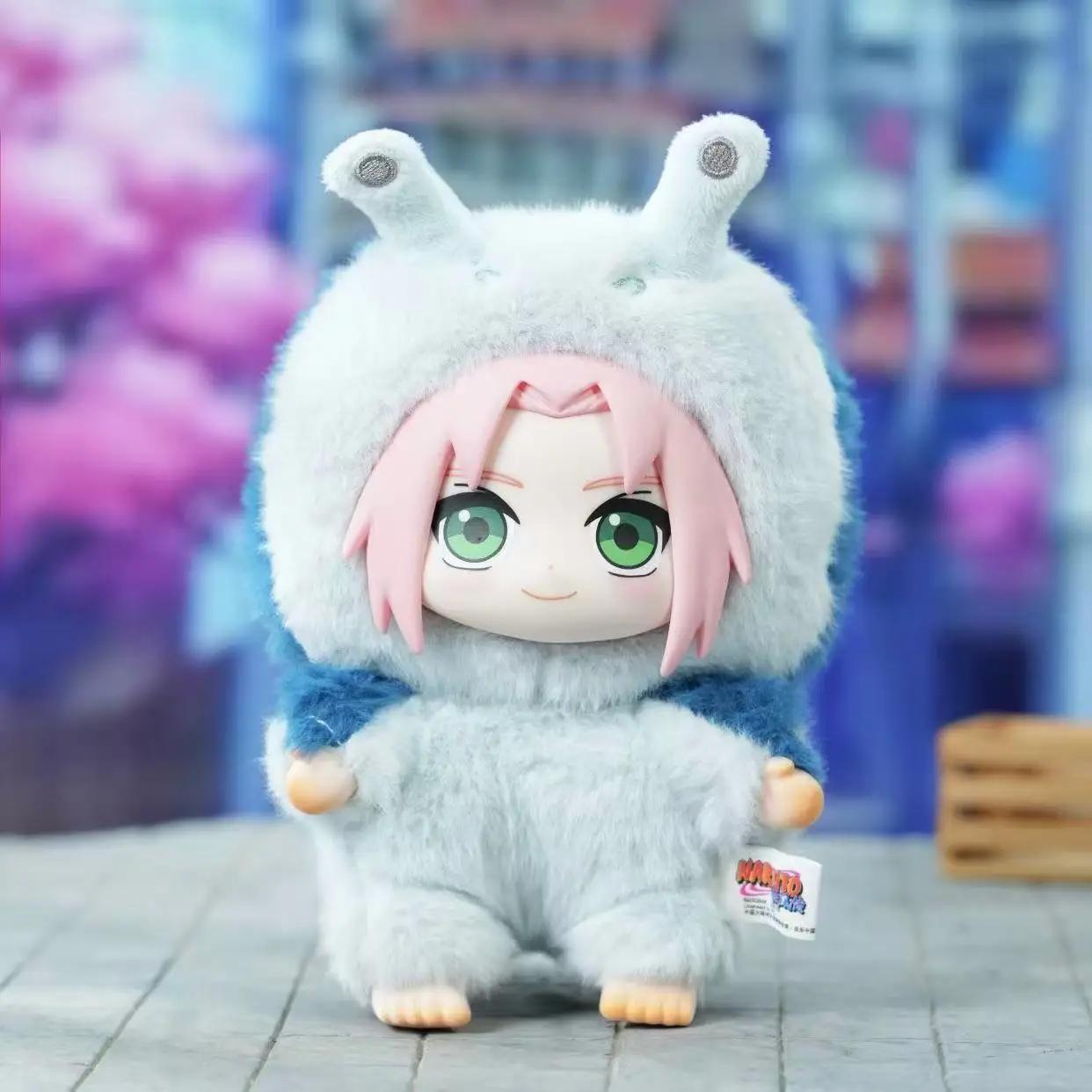 Nouveau Naruto Shippuden bête fête série peluche poupée boîte aveugle Chibi Kakashi Sasuke Surprise 