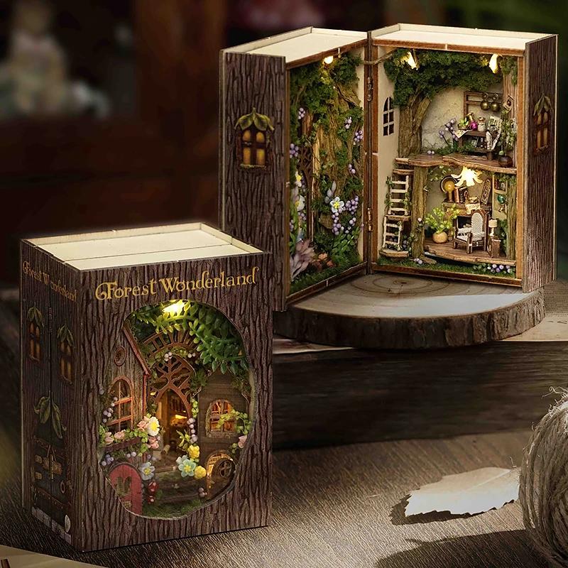 Maison de poupée Miniature à monter soi-même, Puzzle 3D, petite maison, Kit de modèle de constructio