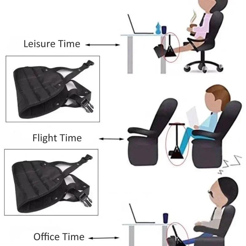 Repose-pieds portable pour avion, repose-jambes de voyage, hamac pour les pieds en avion, support de