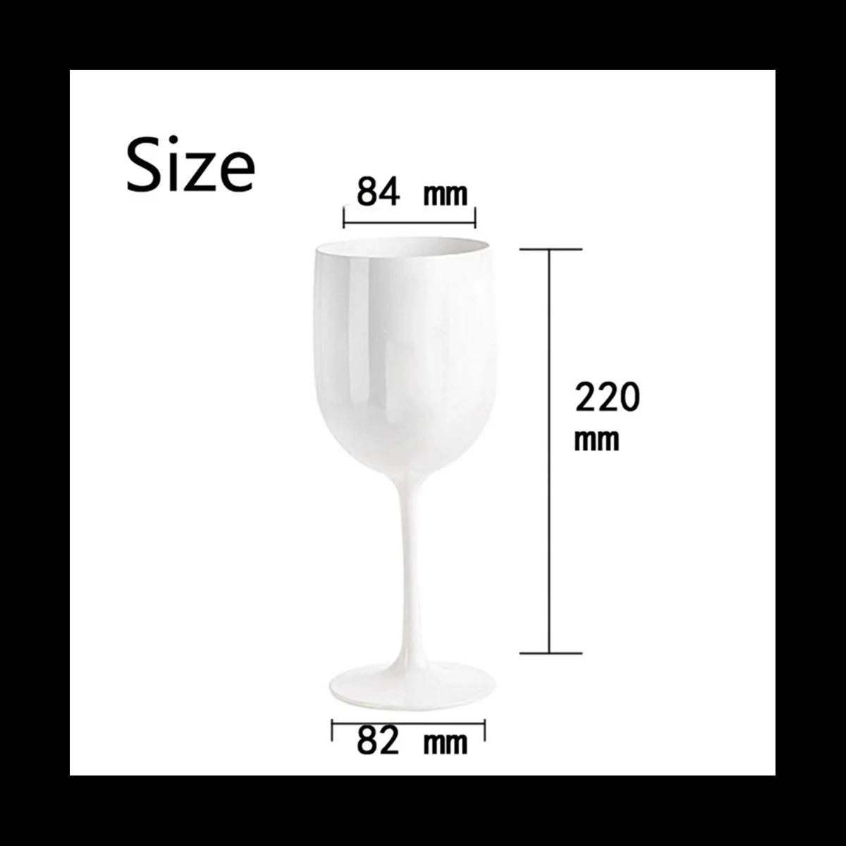 ATIONS-Verres à vin incassables et fourmis, verres à vin en plastique, très incassables, 4 pièces