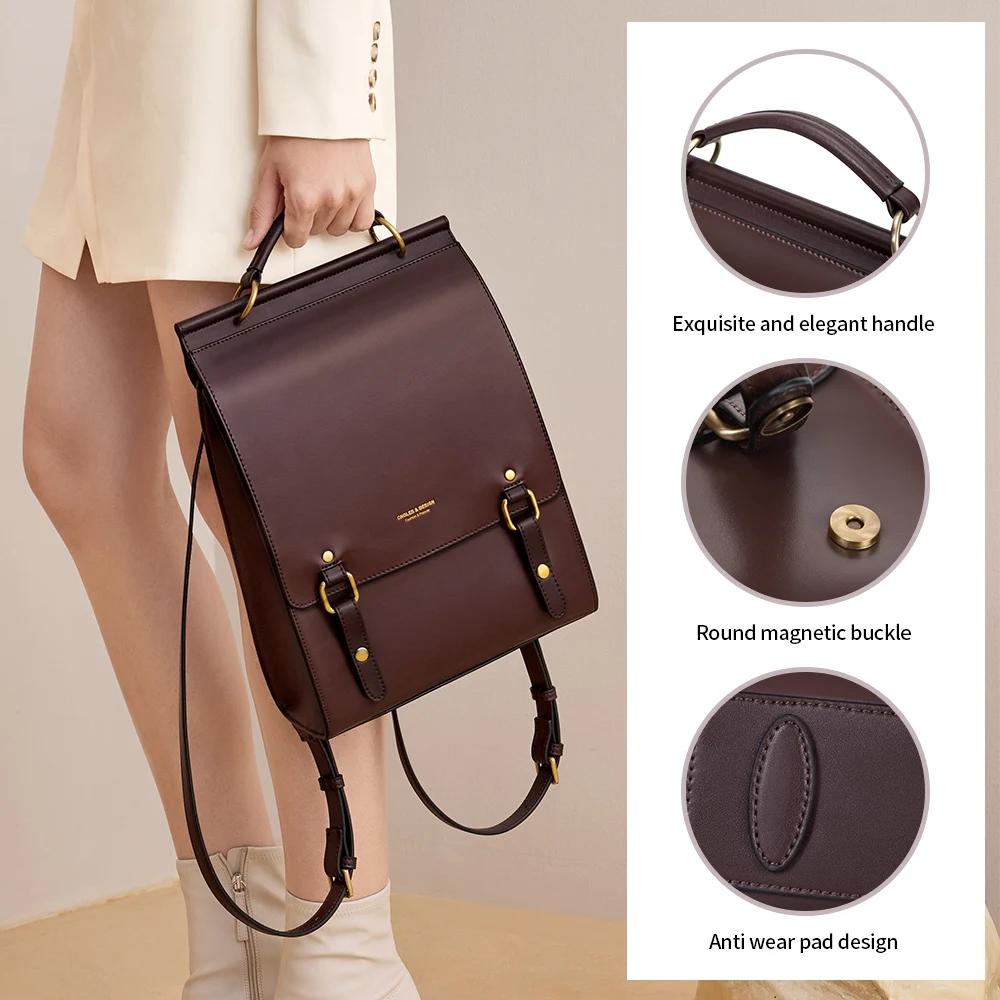 Cnoles femmes sacs à dos en cuir sac à main sacs à bandoulière femme Vintage voyage sac à dos décont