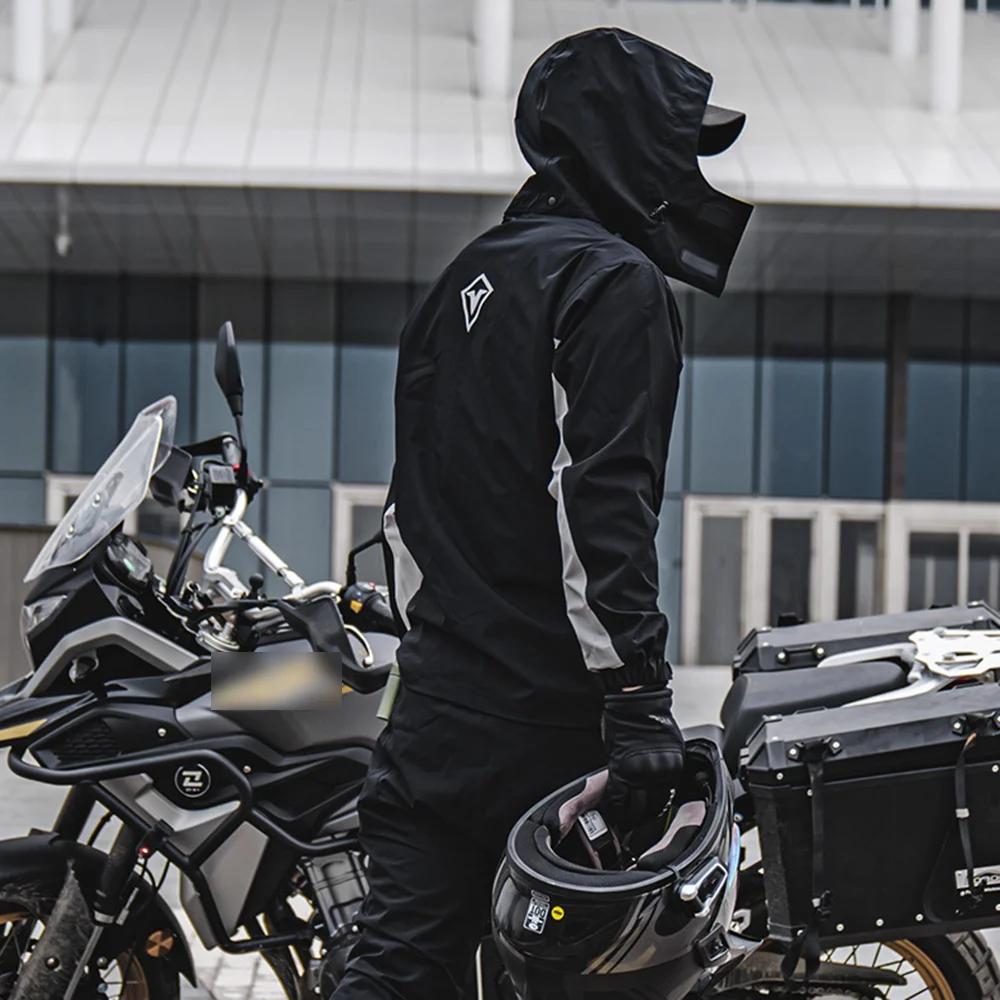 Combinaison imperméable pour Moto, veste de prévention des tempêtes de pluie, pantalon de Camping, r