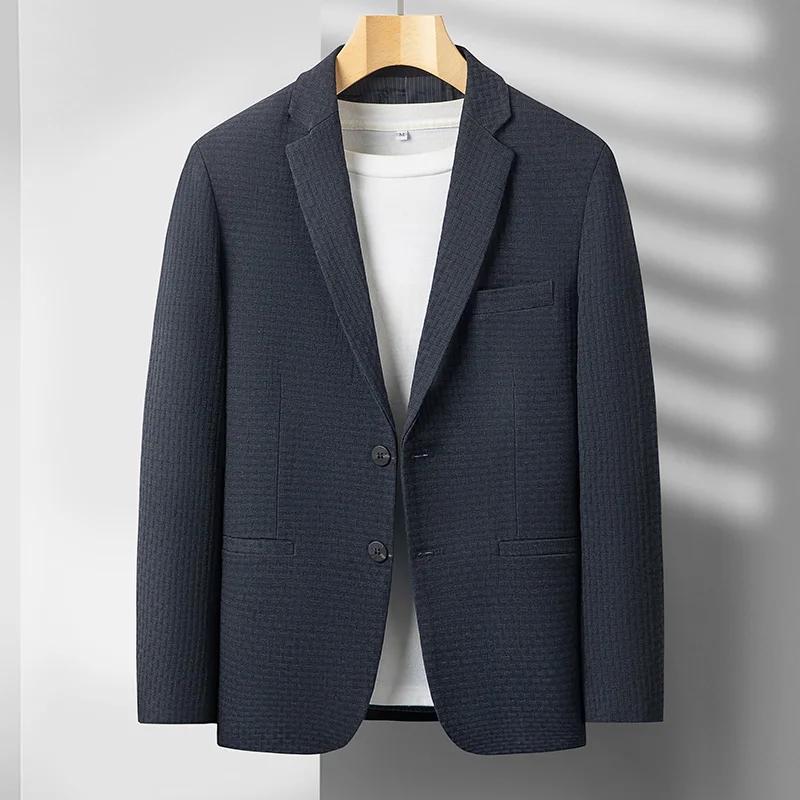 2025 hommes haut de gamme Boutique laine costume décontracté affaires couche de finition mode Gentle