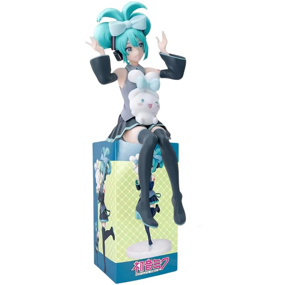 Anime Hatsune Miku Cos raton laveur démon oreilles de chat cannelle Kawaii Miku fille Anime Figure P