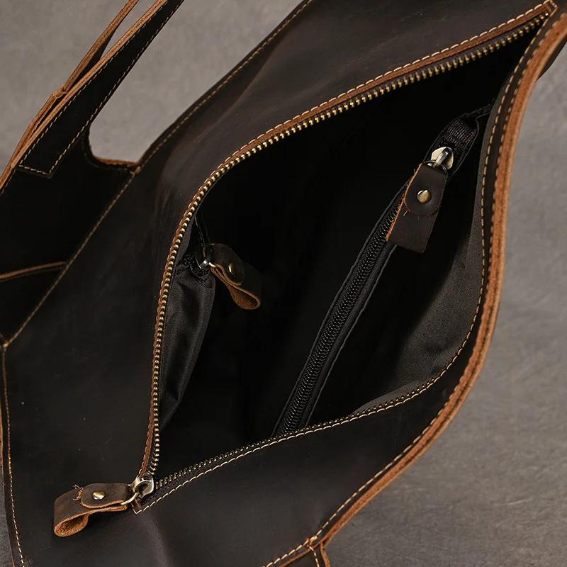 Luufan – sac à dos antivol en cuir véritable pour homme et femme, sac de jour pour téléphone Ipad, p