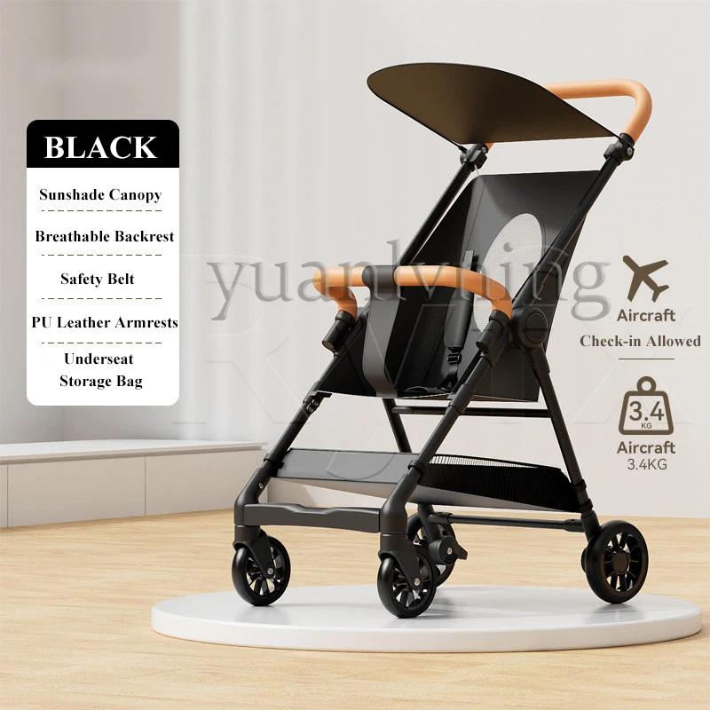 Poussette pliable pour bébé, compacte et légère, poussette de voyage pour tout-petits, poussette pou