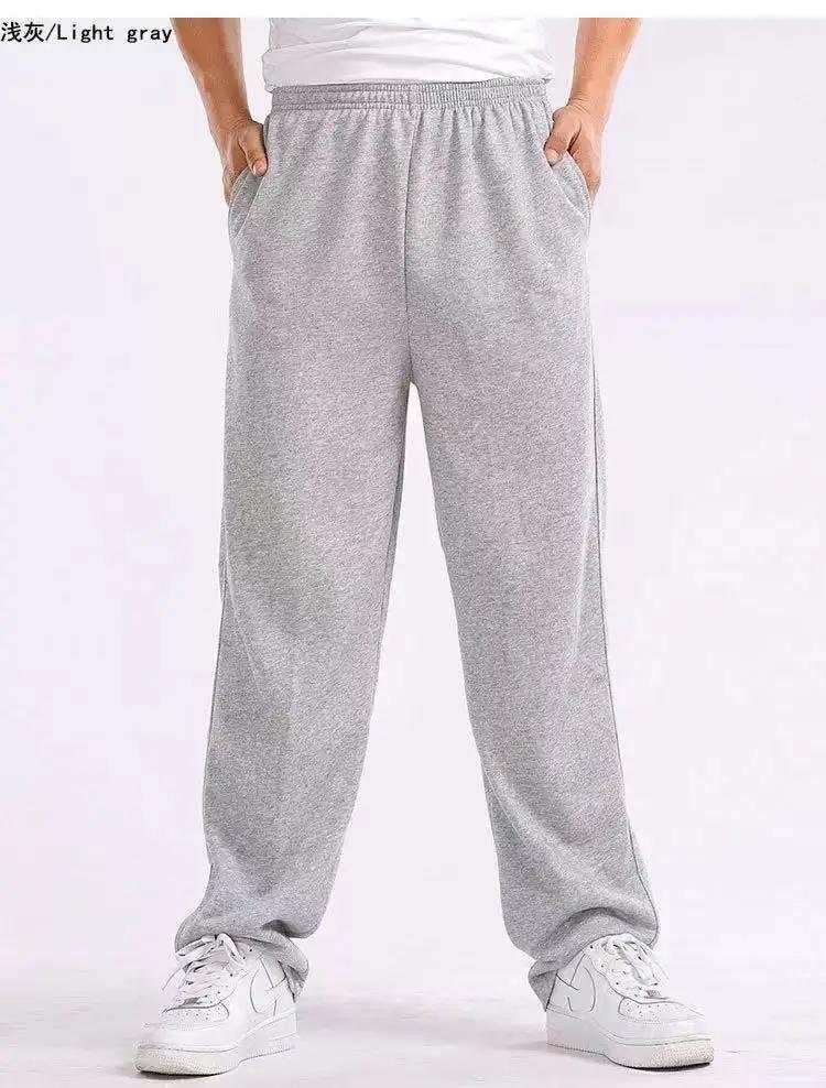 Pantalon de Sport ample de Style américain pour hommes, décontracté, course à pied, Fitness, jambe d