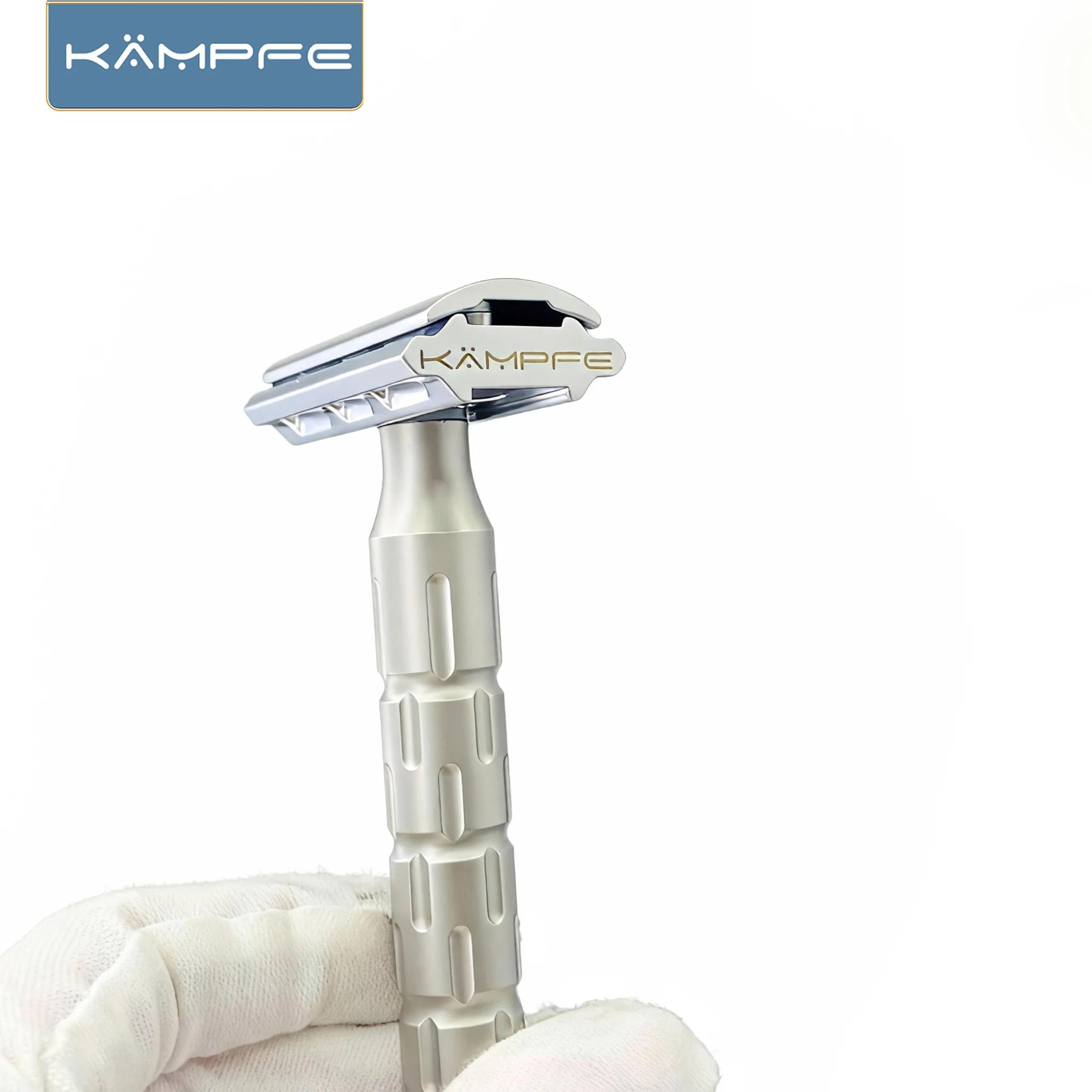 Rasoir manuel KAMPFE pour hommes, 6 réglages ajustables, rasoir réutilisable avec poignée antidérapa