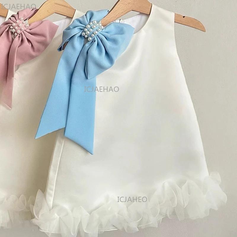 Nouvelle Robe de Princesse pour Filles, Jupe Évasée, Tenue de Cérémonie Mignonne et Élégante pour En