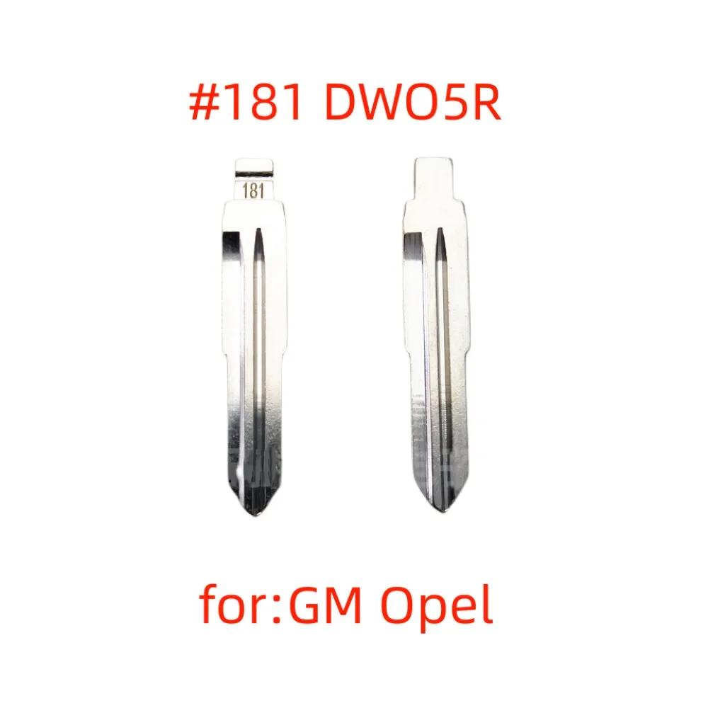 Bouton de clé 10 pièces 181 #   KD clé lame DWO5R clé à rabat en métal clé de rechange vierge pour X