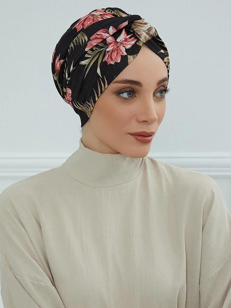 Hijabs musulmans pour femmes, turban instantané, couvre-chef élastique doux, casquette de chimio res