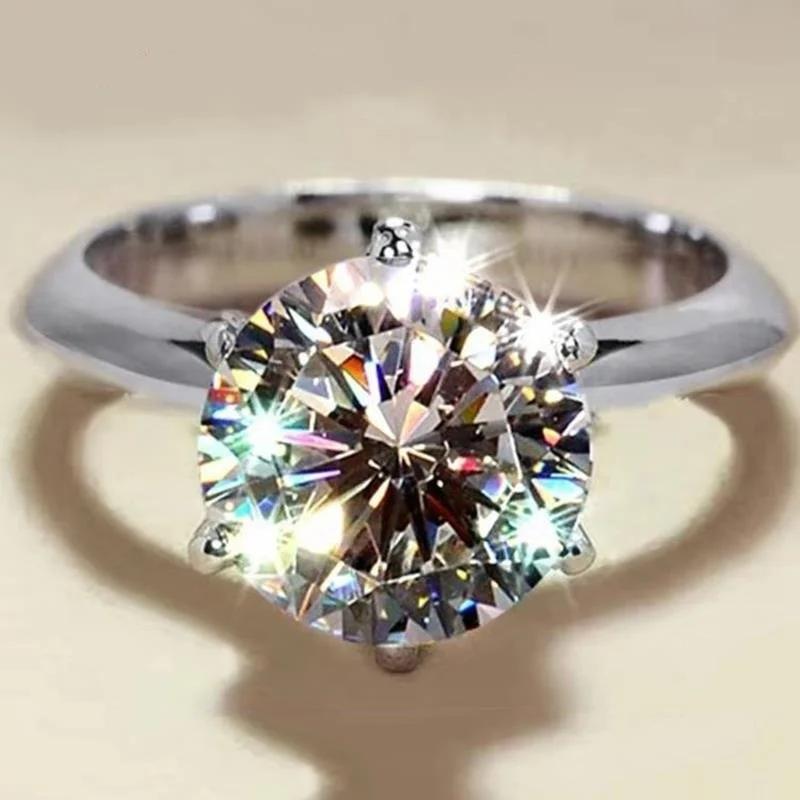 Bague Moissanite certifiée GRA VVS1, bague Solitaire en diamant de laboratoire pour femmes, promesse