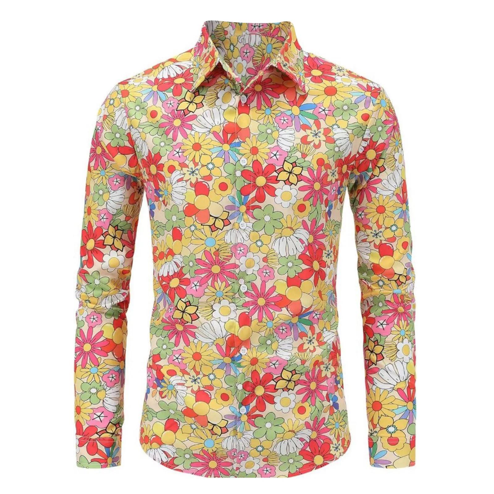 Tenue Hip Hop Vintage des années 80 pour hommes, chemise à manches longues imprimée Vintage, Costume