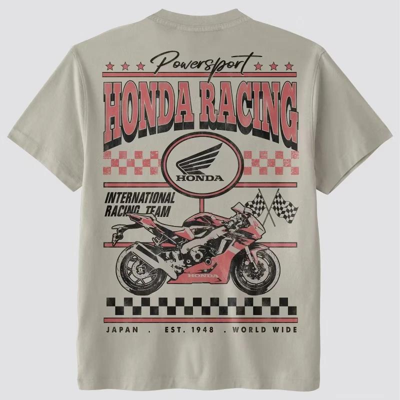 Honda Racing T-Shirt graphique pour hommes 2026 nouvelle vente chaude à manches courtes vêtements de