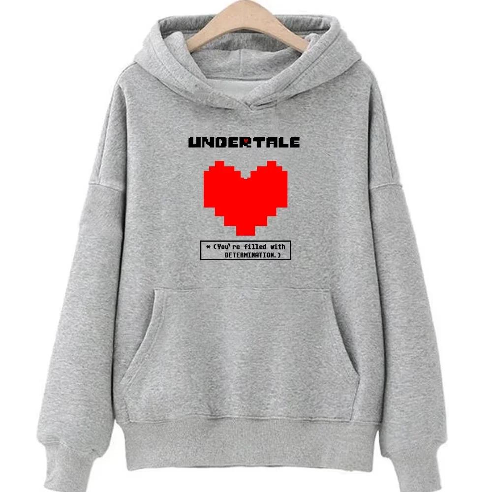 Jeu Undertale : Vous êtes plein de détermination. Sweats à capuche imprimés pour hommes et femmes, v