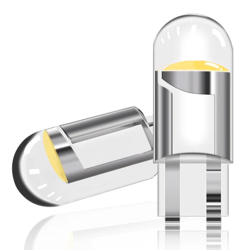 Ampoules LED COB W5W T10 WY5W pour voiture, feux de stationnement Wedge, lampes de plaque de planifi