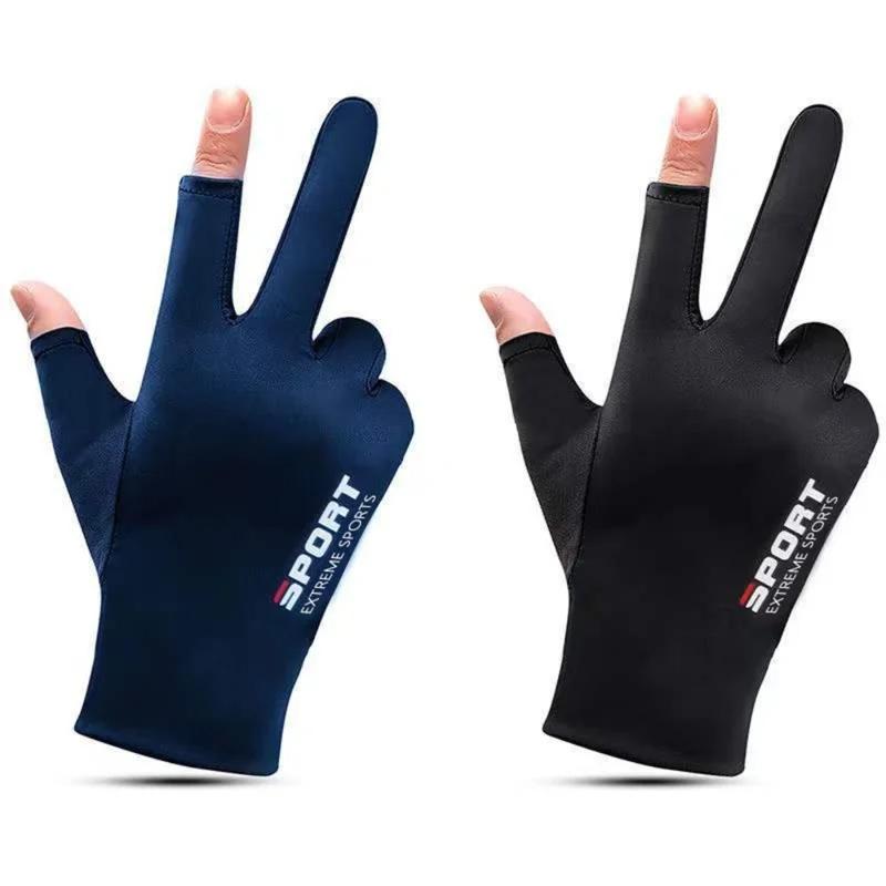 Gants de cyclisme antidérapants en soie glacée pour hommes et femmes, Sports de plein air d'été, Fit