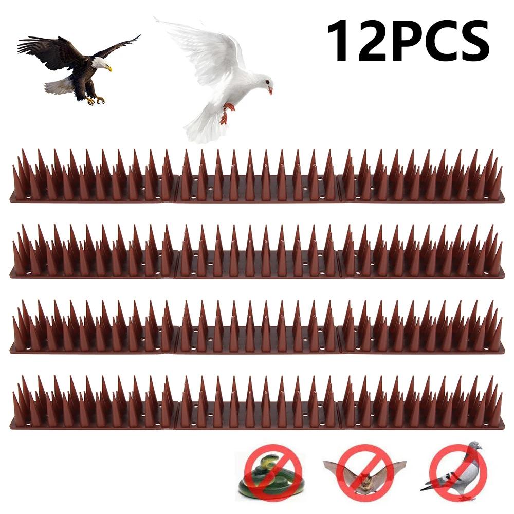 Pointes murales de clôture, 12 pièces, pointes de dissuasion d'oiseaux, Anti-cambriolage, Anti-escal