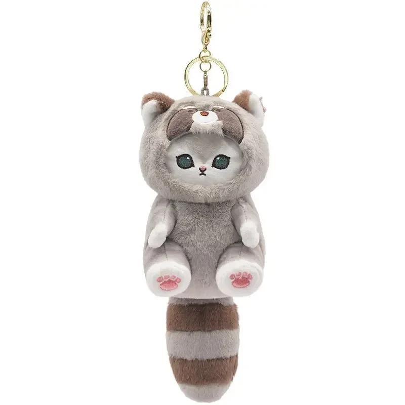 Kawaii porte-clés pendentif dessin animé Mofusand requin chat travestissement poupée sac à dos décor
