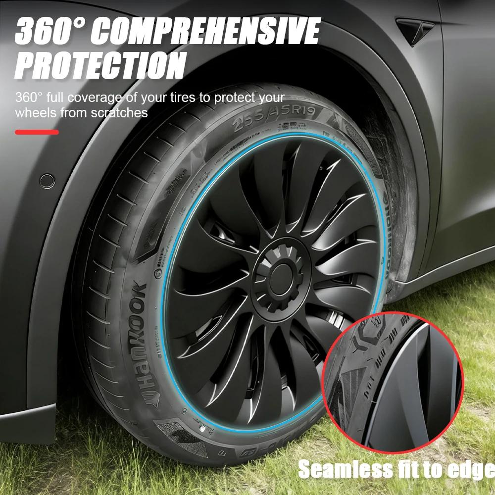4 pièces de capuchons de roue de performance pour automobile, couvre-roues complets, accessoires pou