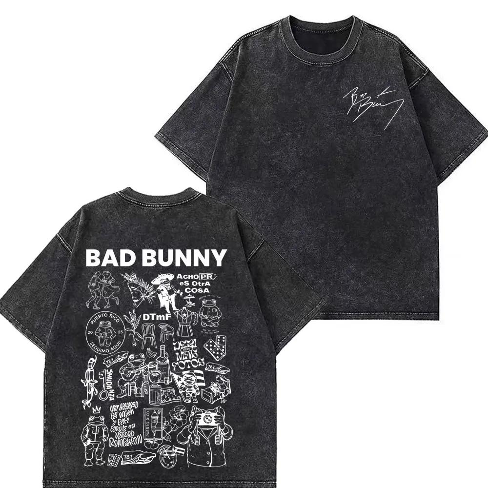 T-shirts décontractés en coton pour hommes et femmes, style vintage délavé, merch DTMF, collection D