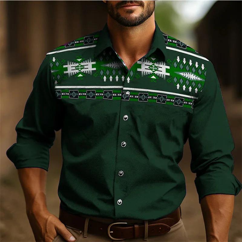Style occidental nouveaux hommes chemise à manches longues mince mode décontracté confortable Simple
