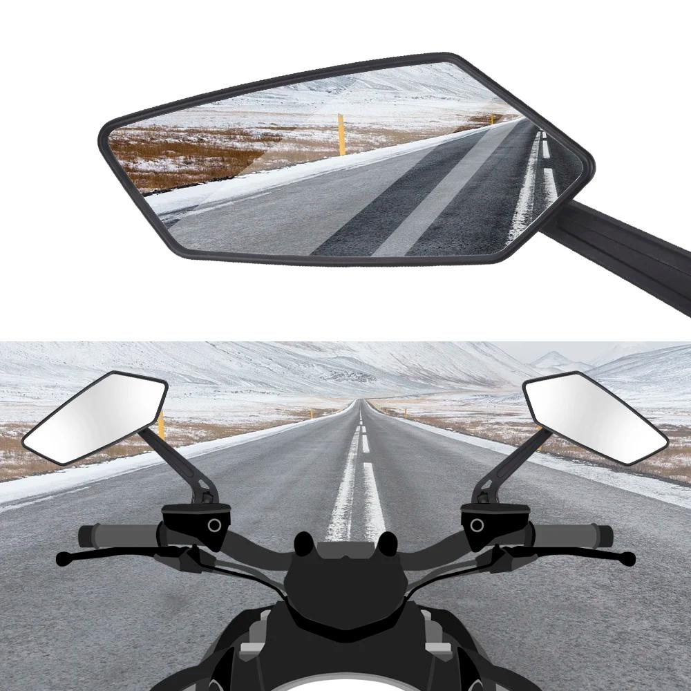 Rétroviseur de guidon de moto, rétroviseur d'extrémité de barre de moto pour café Racer Scooter, mir