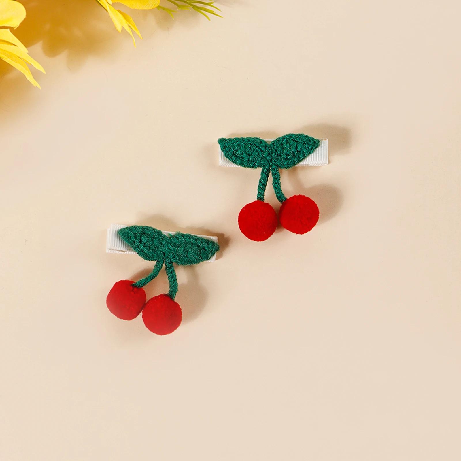Pinces à cheveux en forme de fraise, cerise, tournesol, combinaison mignonne pour bébé, épingle à ch