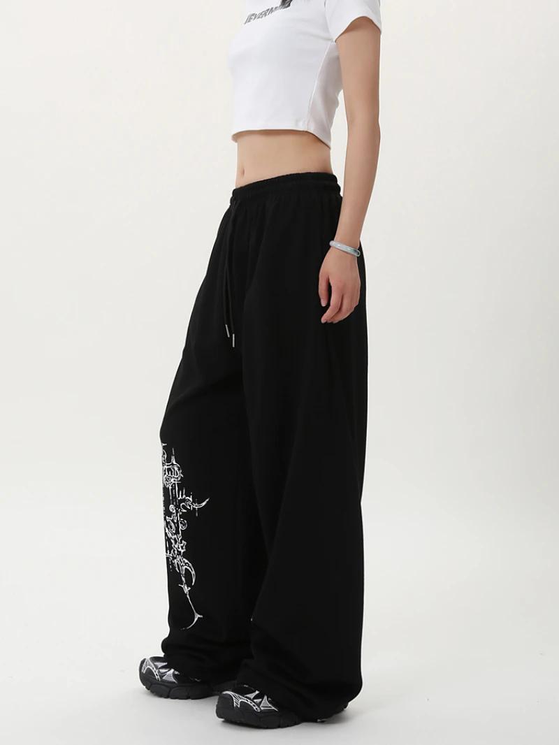 Pantalon de danse Jazz pour femmes, tendance de danse de rue, pantalon de survêtement ample de rue r