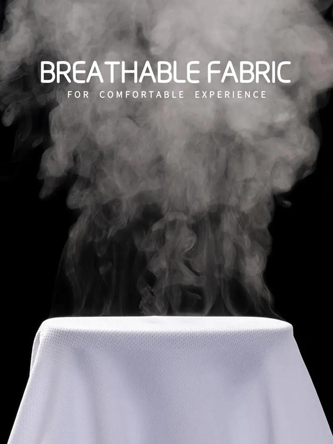 T-shirt col rond 7 pièces blanc ultra-léger pour hommes, séchage rapide, respirant, absorbant la sue
