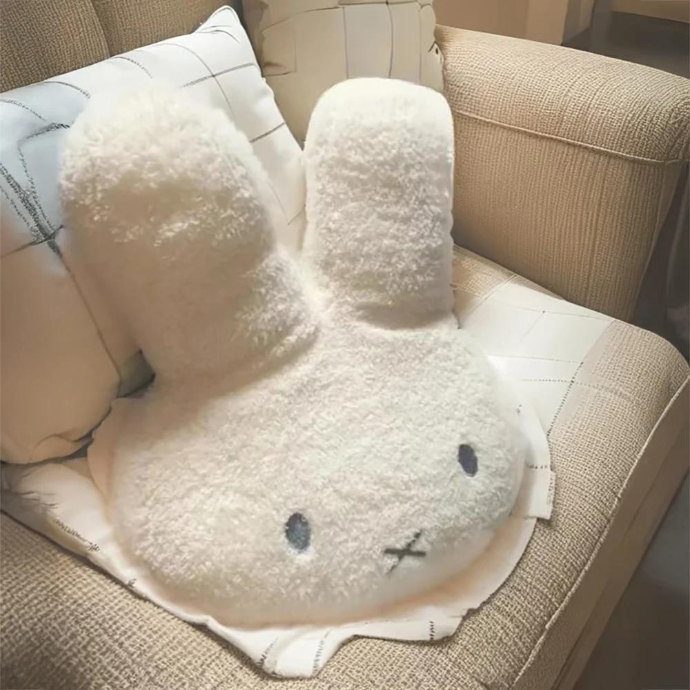 Kawaii Miffy mignon oreiller en peluche dessin animé lapin ajouter coton haute qualité ménage chambr