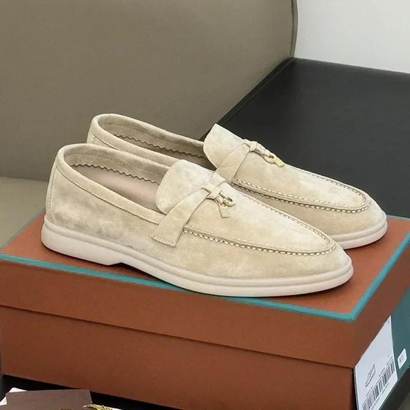 Fringed Metal Buckle Classic British Flat Shoes 2024 - European Export Quality Couple's Leisure Foot