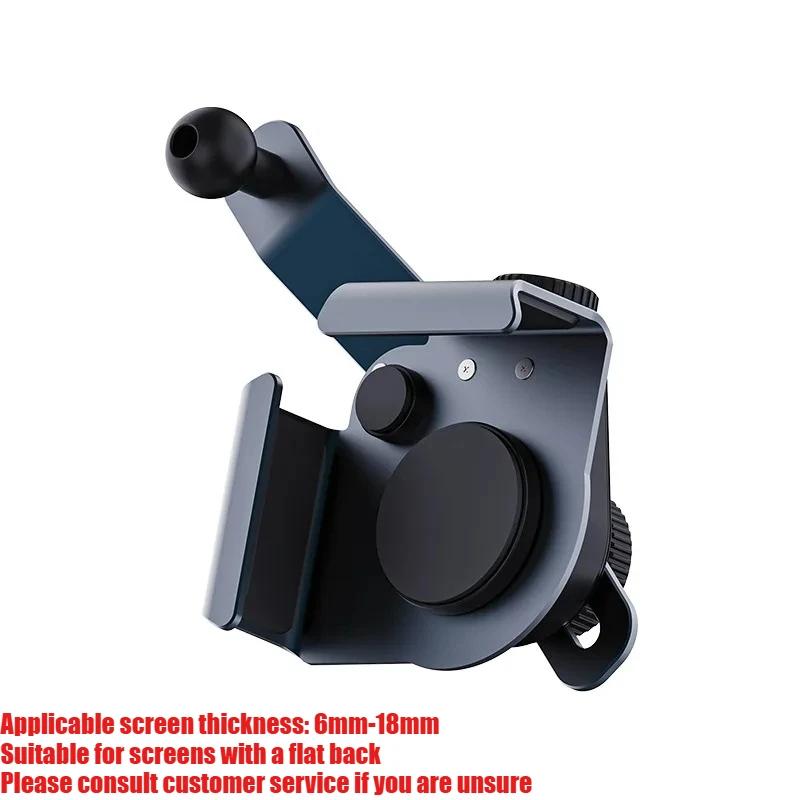 Support de téléphone de voiture en alliage d'aluminium, réglable multi-angles, style pince, accessoi