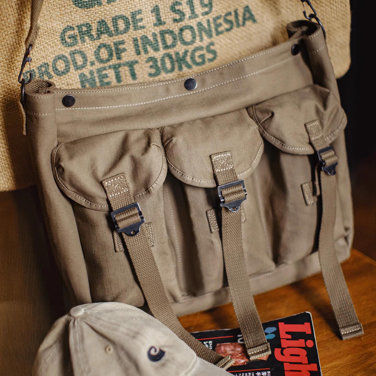 Maden Vintage extérieur sac à bandoulière hommes grande capacité épaule messager fourre-tout voyage 