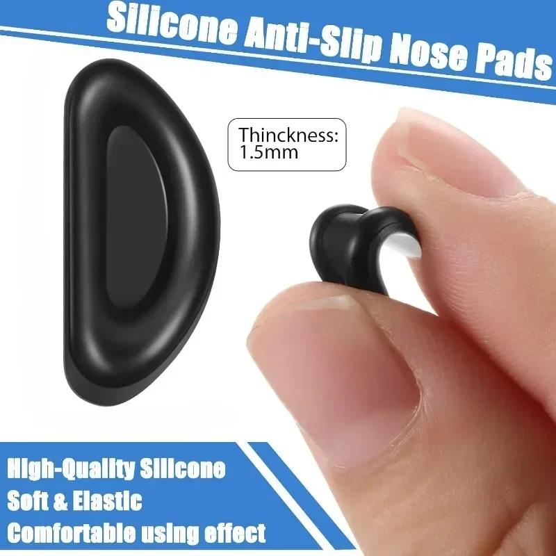 10/60 pièces plaquettes nasales pour lunettes plaquettes nasales adhésives en Silicone plaquettes na