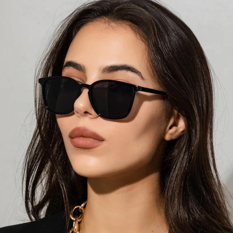 Lunettes de soleil carrées vintage tendance pour femmes, lunettes de soleil de marque de luxe, lunet