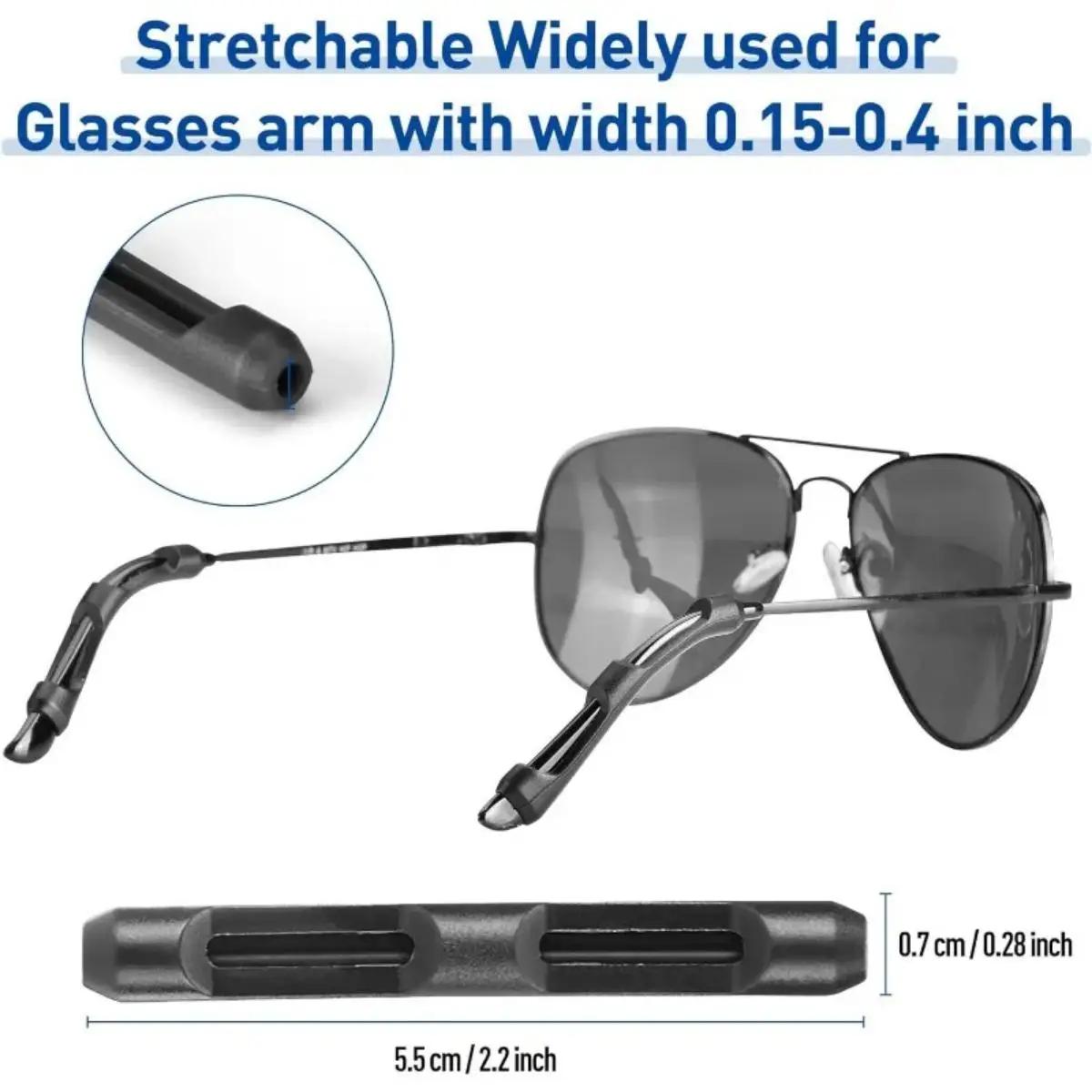 Manchon antidérapant en Silicone pour lunettes, cadre pour les yeux, jambe de traînée, support de cr