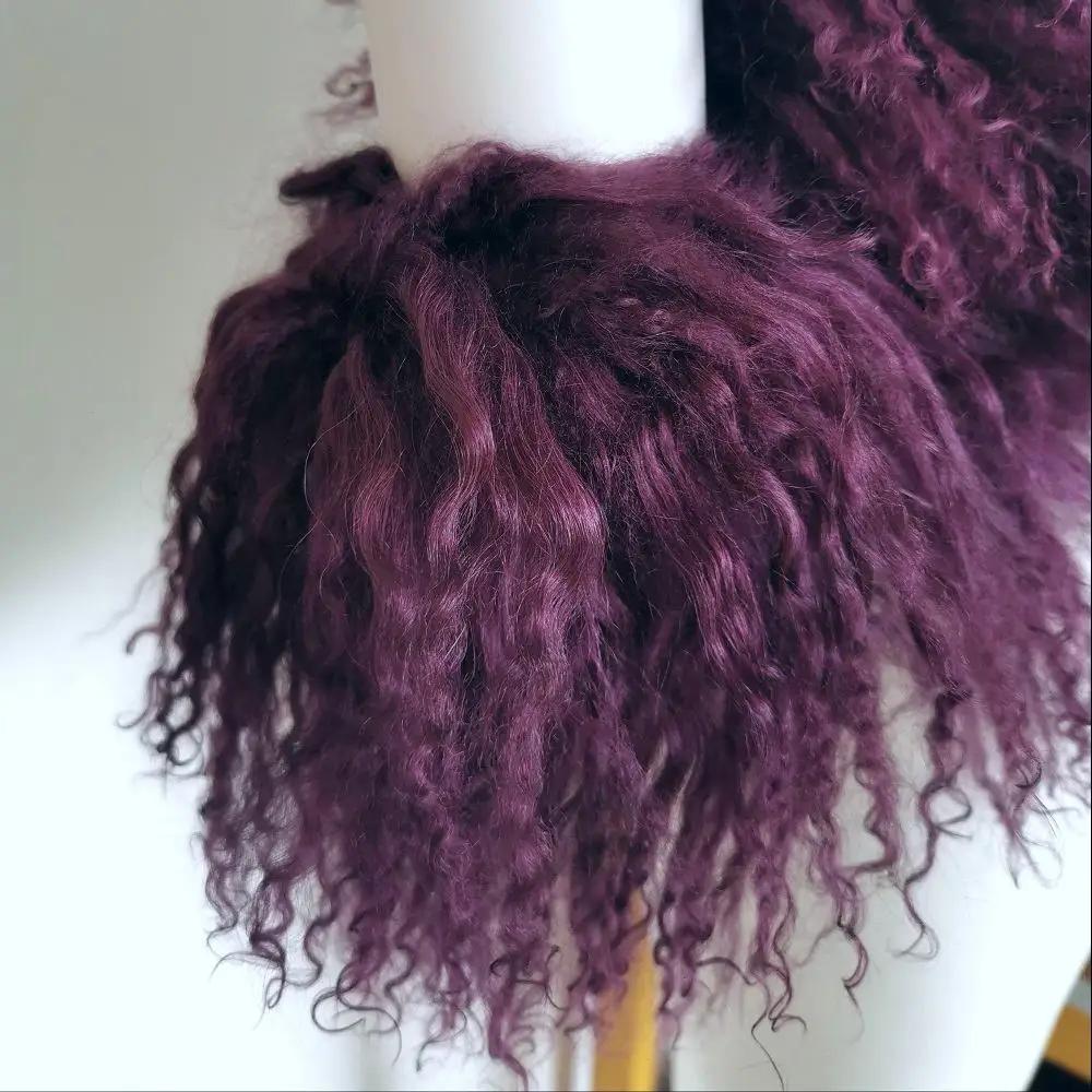 Manchettes en fourrure de mouton de Mongolie véritable détachables pour femmes, bracelet de poignet,