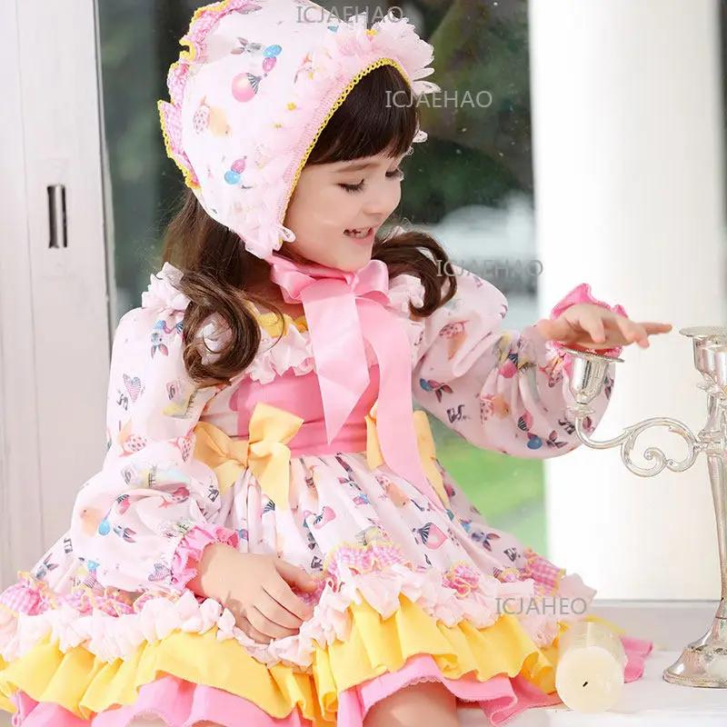 Nouvelle robe Lolita pour filles, robe tutu pour bébé, tenue de cérémonie pour enfants, tenue de fêt